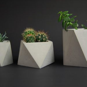 concrete pots
