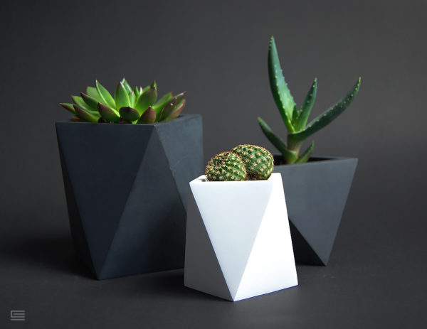 concrete pots
