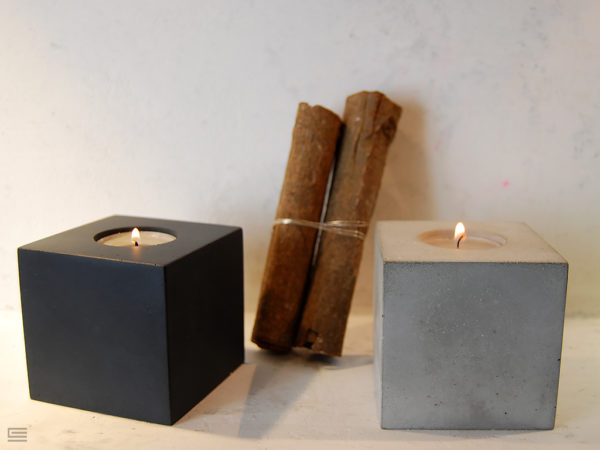 concrete candleholder