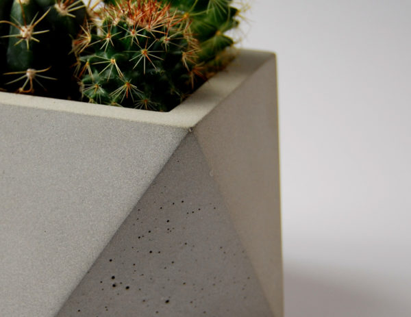 concrete flowerpots