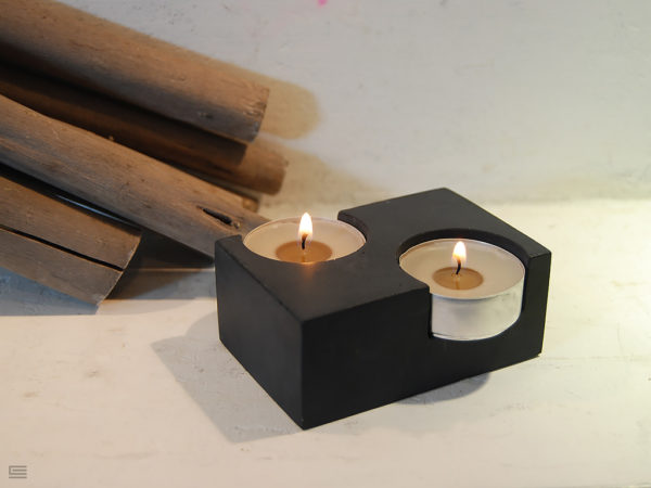 concrete candle holder