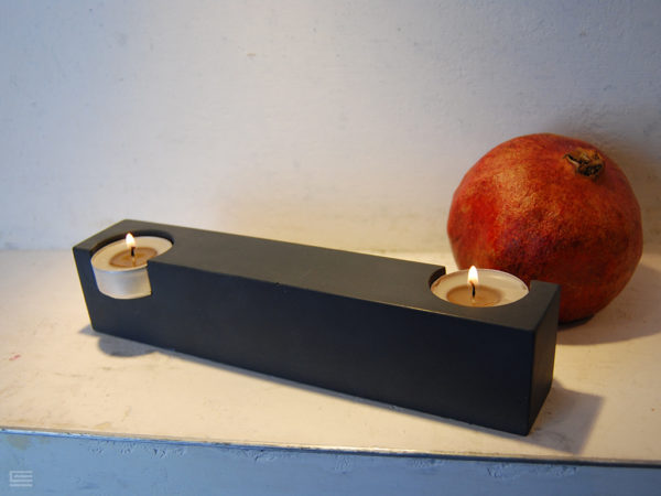 concrete candle holder