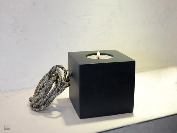 concrete candle holder
